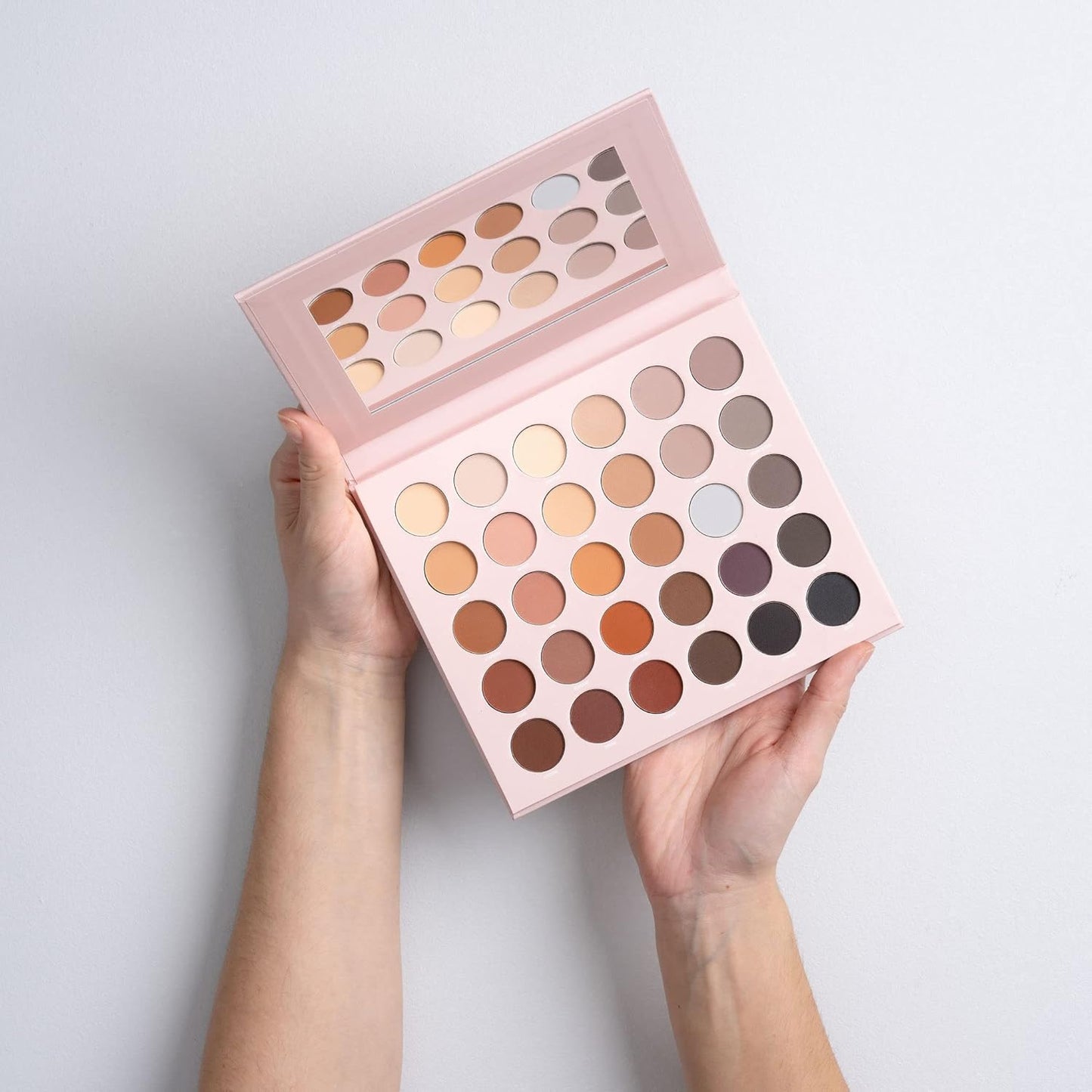 W7 Just Mattes Pressed Pigment Palette - 30 Natural Nude Colors - Flawless Long-Lasting Every Day Vegan Makeup