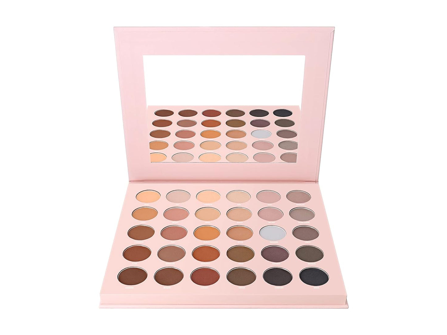 W7 Just Mattes Pressed Pigment Palette - 30 Natural Nude Colors - Flawless Long-Lasting Every Day Vegan Makeup