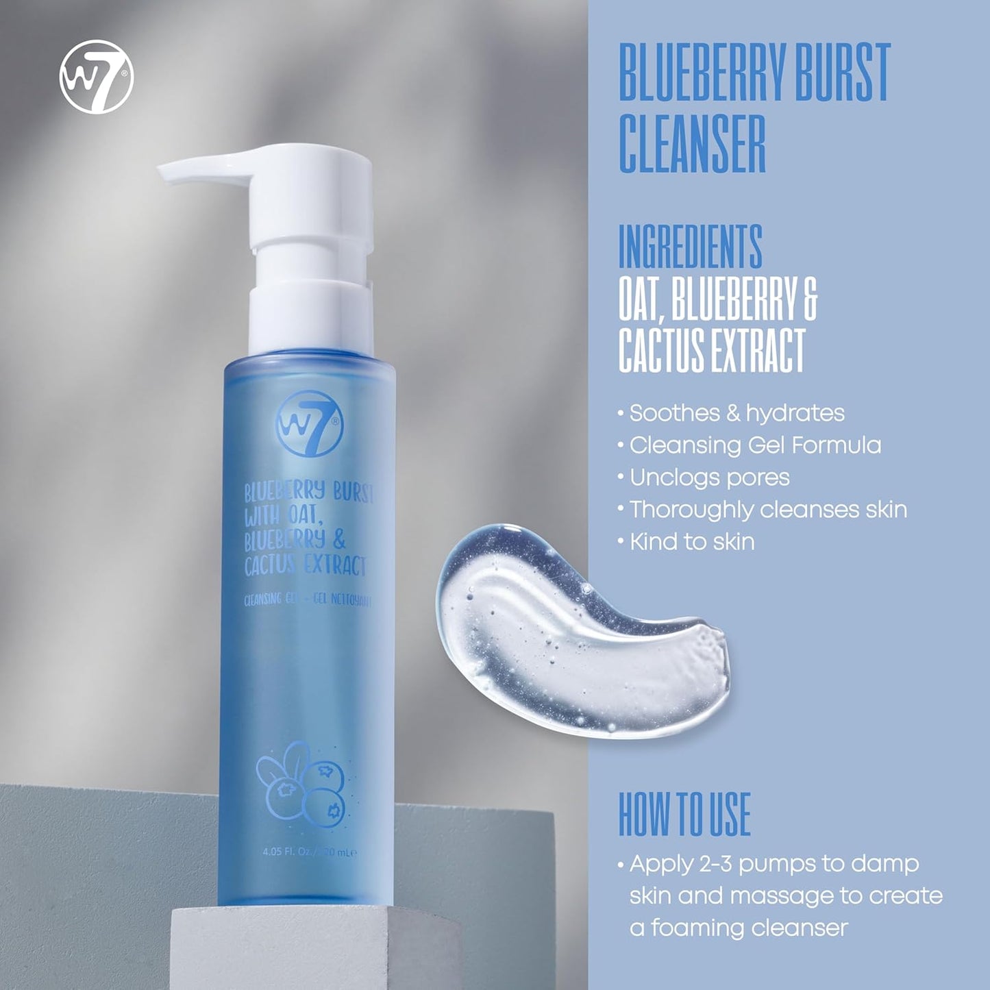 W7 Skin Refresh Essential Skincare Set - 4-Step Daily Routine Gift Set, Contains: Hydrating Cleanser, Soothing Toner, Anti-Ageing Serum and Repairing Moisturizer, Suitable For All Skin Types